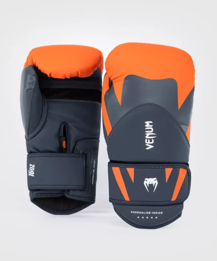 Venum Gants de boxe Challenger 4.0 OrangeBleu Marine (5)