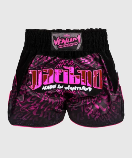 Venum Shorts Attack Muay Thaï NoirRose (4)